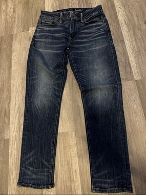 American Eagle Outfitters Men's Slim Straight Jeans in Dark Indigo sz 28